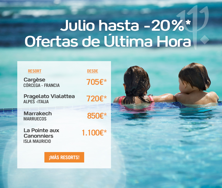 Ofertas de última hora. Hasta -20% Ofertas de última hora. Hasta -20%