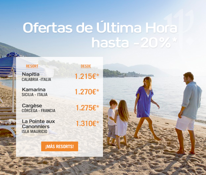 Ofertas de última hora. Hasta -20% Ofertas de última hora. Hasta -20%