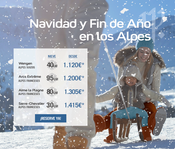 Navidad en los Alpes. Ofertas de última hora