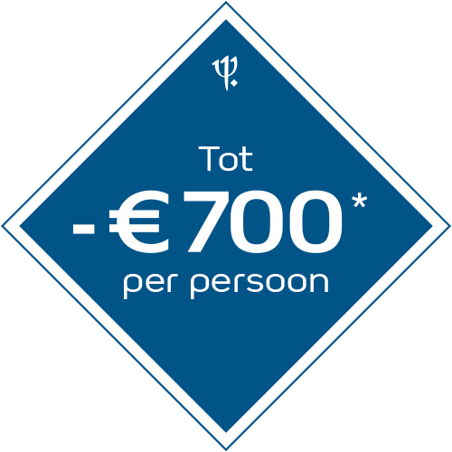 Tot -€700 per persoon