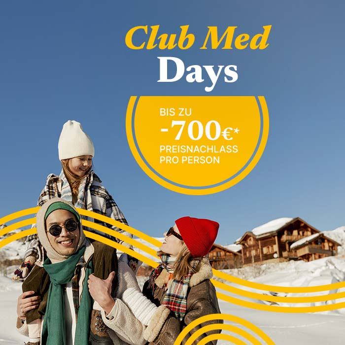 Les Journées Club Med, Jusqu'à -500€*
